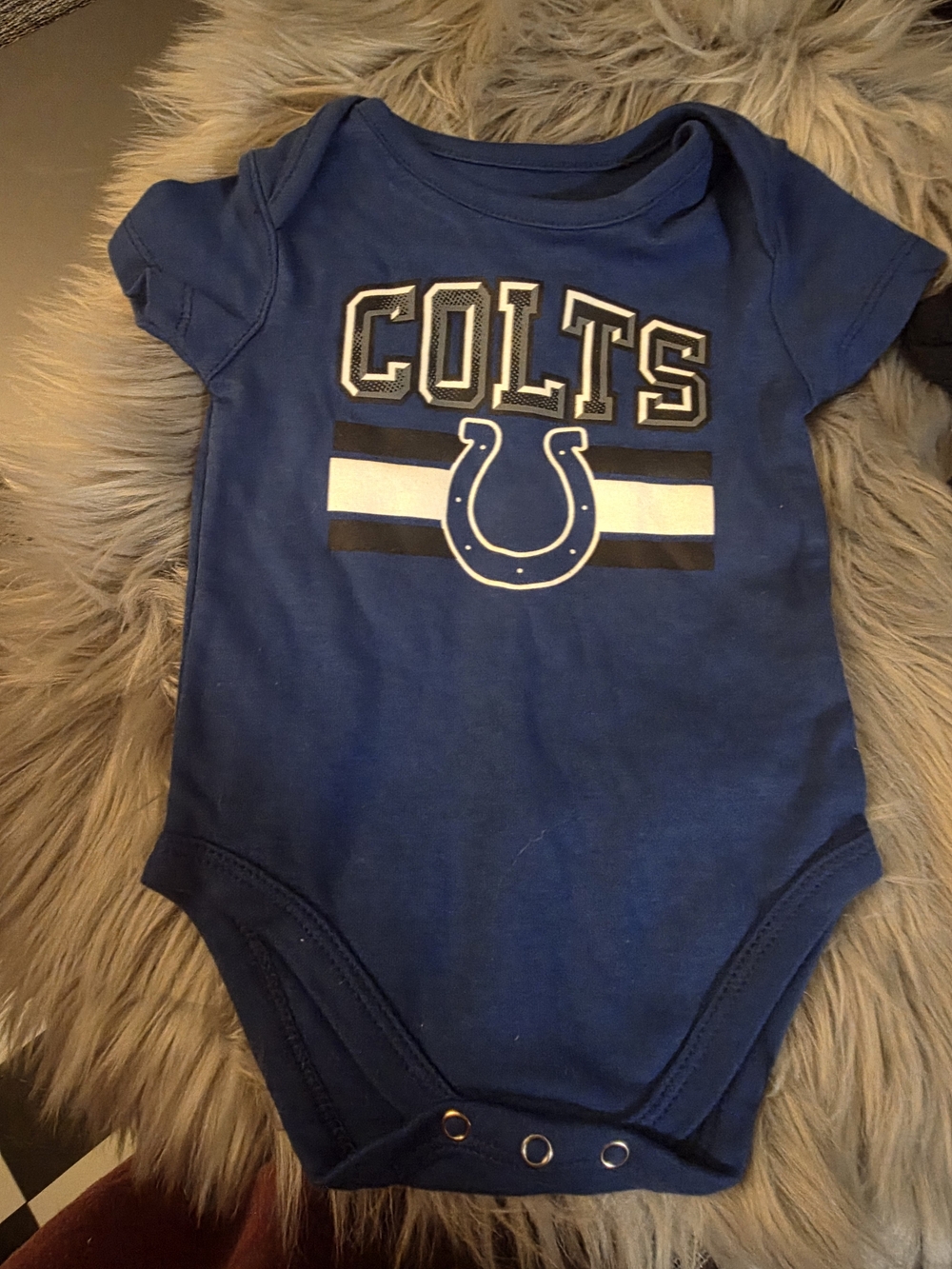 NFL Colts Royal Blue Baby One-Piece Bodysuit